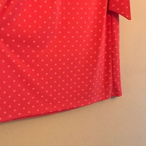 Jones & Co Faux Wrap Polka Dot Dress - Size Medium - Picture 6 of 13